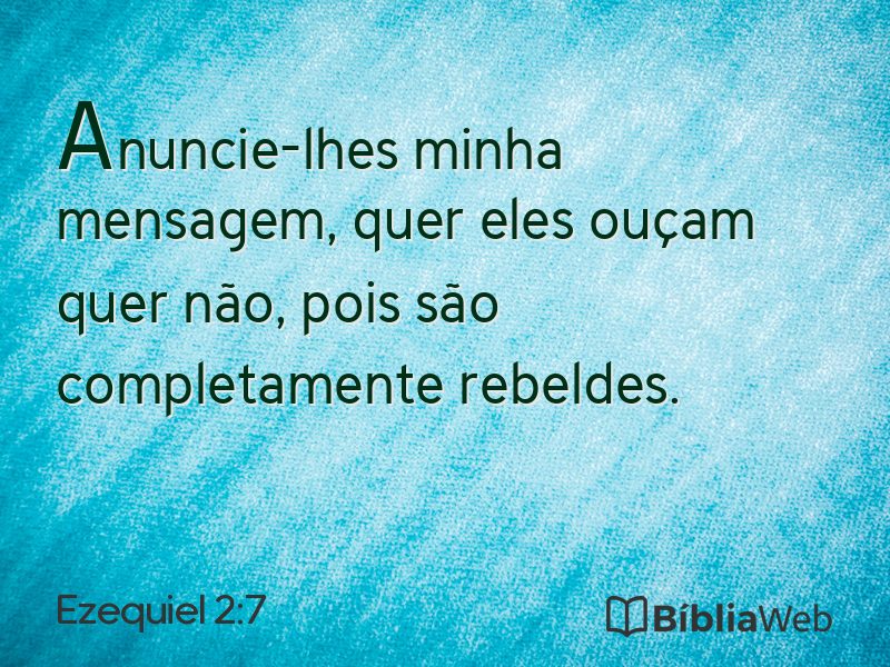 Ezequiel 2:7 em imagem para compartilhar