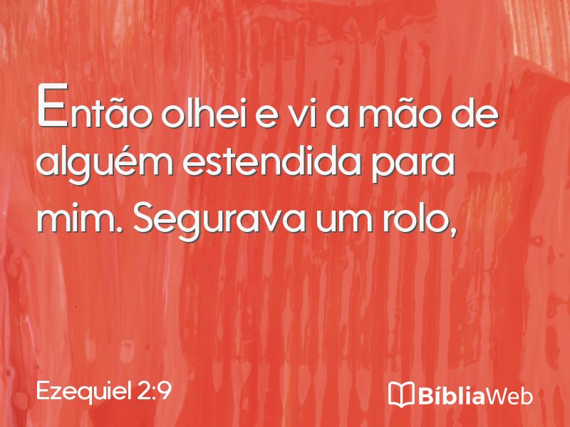 Ezequiel 2:9 em imagem para compartilhar