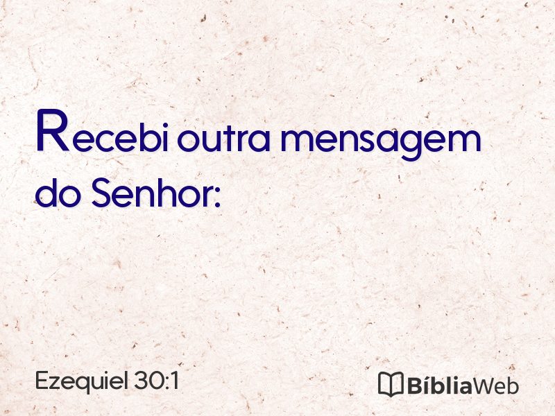 Ezequiel 30:1 em imagem para compartilhar