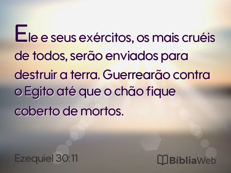 Ezequiel 30:11 em imagem para compartilhar