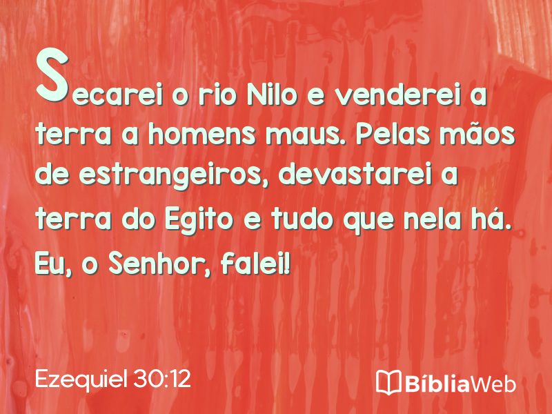 Ezequiel 30:12 em imagem para compartilhar