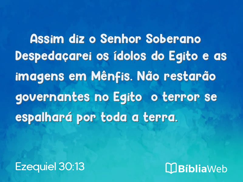 Ezequiel 30:13 em imagem para compartilhar