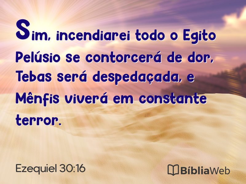 Ezequiel 30:16 em imagem para compartilhar