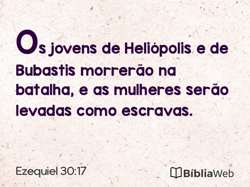 Ezequiel 30:17 em imagem para compartilhar