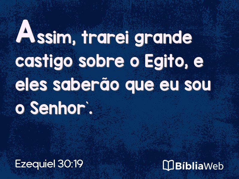 Ezequiel 30:19 em imagem para compartilhar