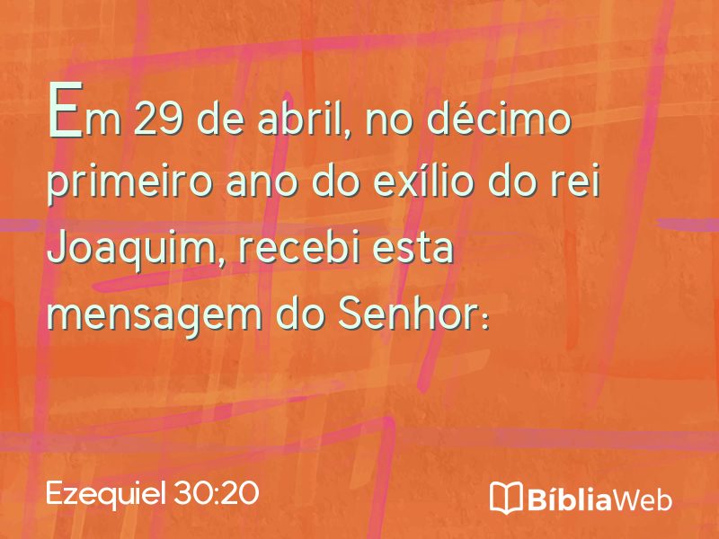 Ezequiel 30:20 em imagem para compartilhar