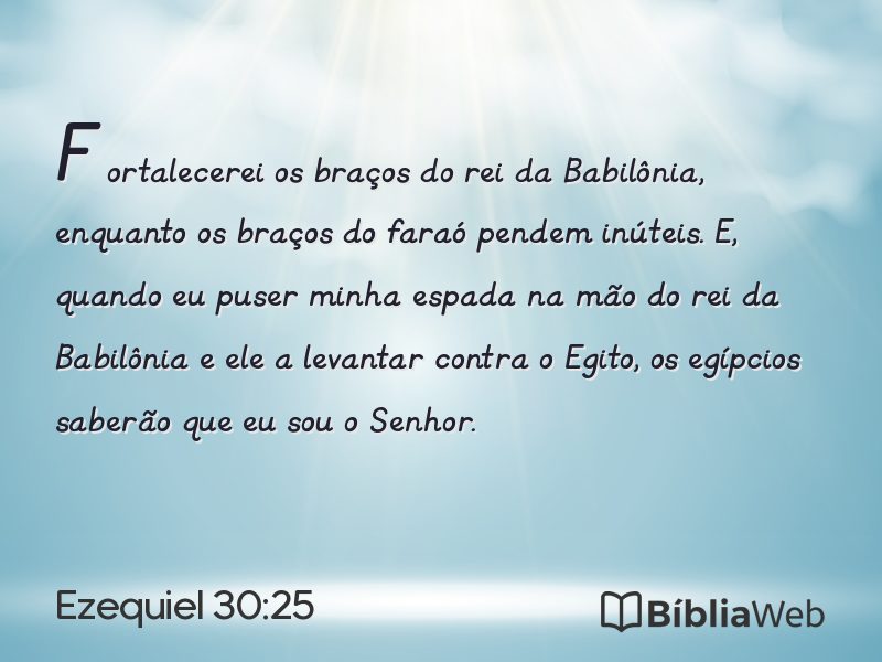Ezequiel 30:25 em imagem para compartilhar