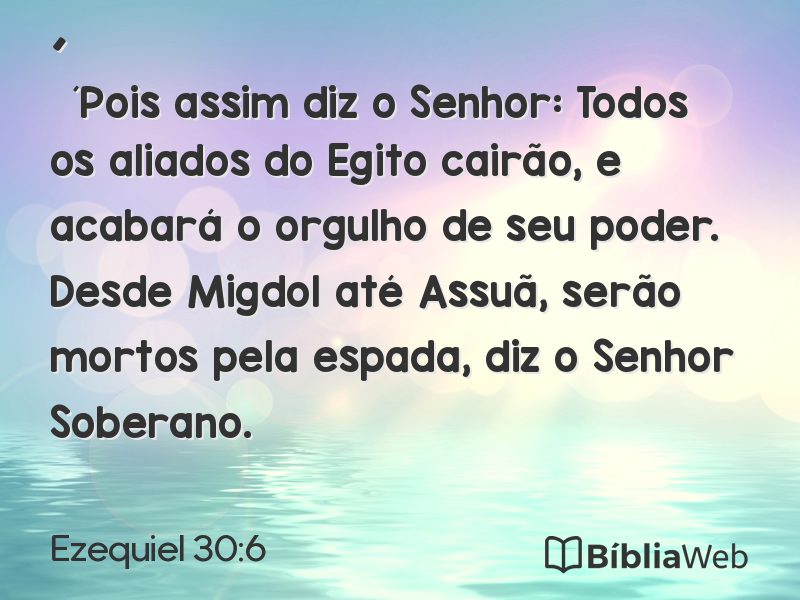 Ezequiel 30:6 em imagem para compartilhar