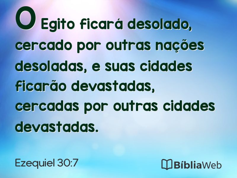 Ezequiel 30:7 em imagem para compartilhar