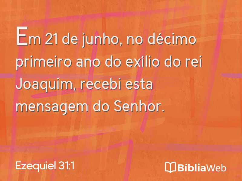 Ezequiel 31:1 em imagem para compartilhar