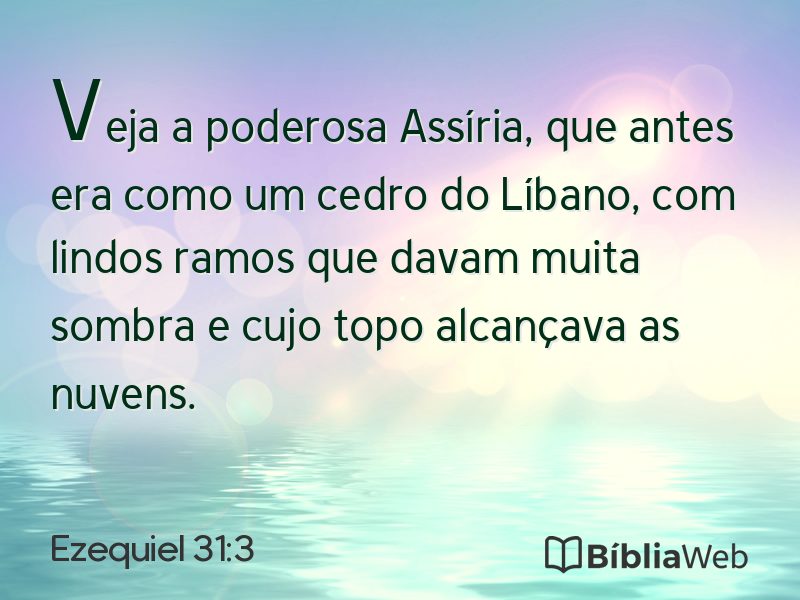 Ezequiel 31:3 em imagem para compartilhar