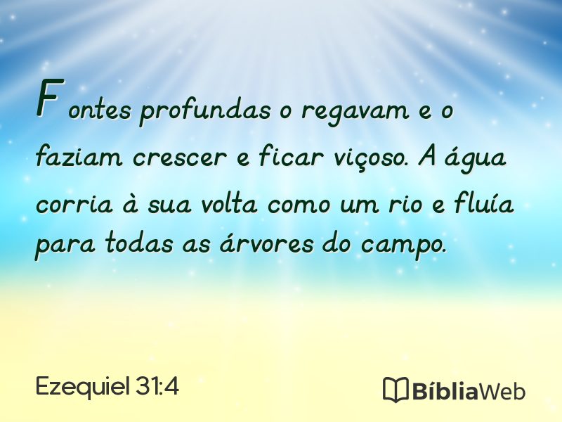 Ezequiel 31:4 em imagem para compartilhar
