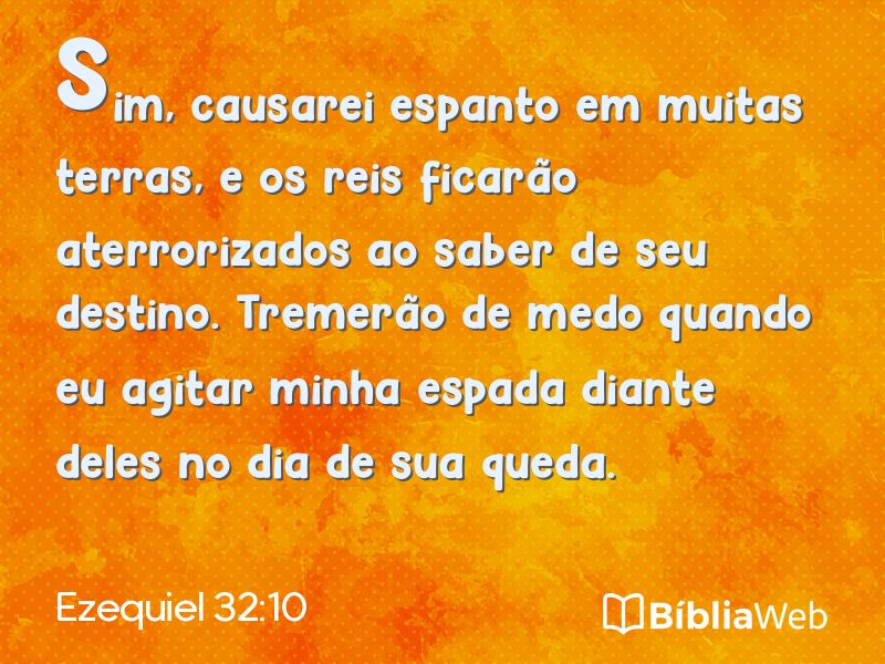 Ezequiel 32:10 em imagem para compartilhar