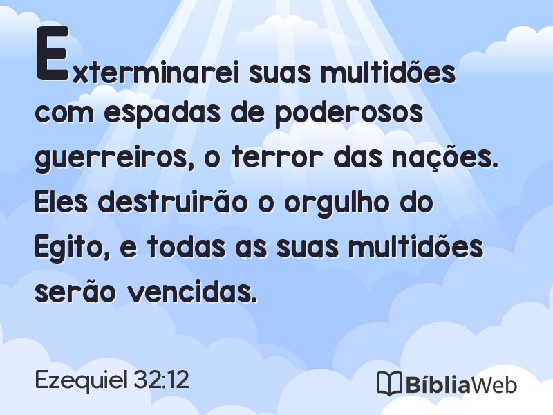 Ezequiel 32:12 em imagem para compartilhar