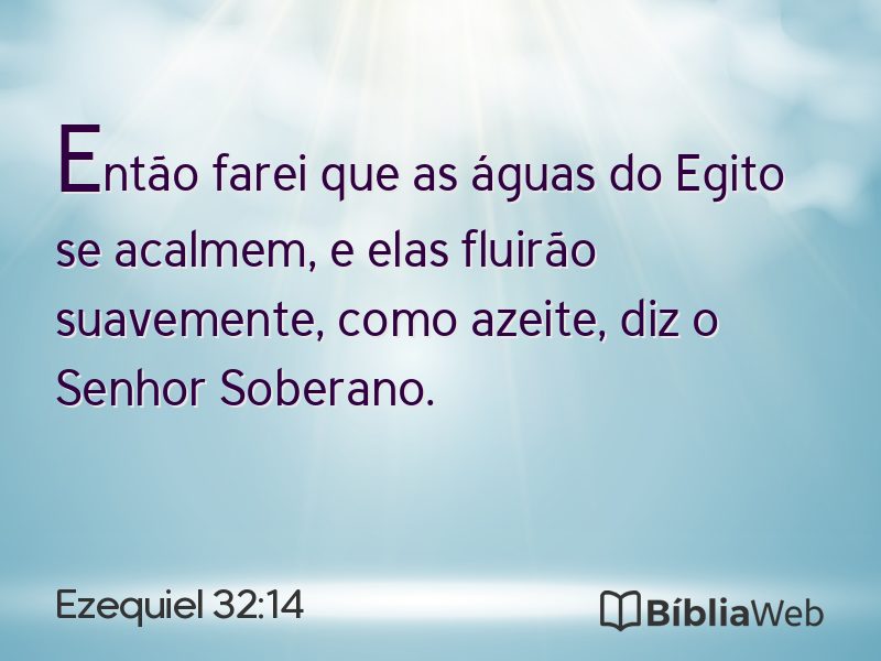 Ezequiel 32:14 em imagem para compartilhar