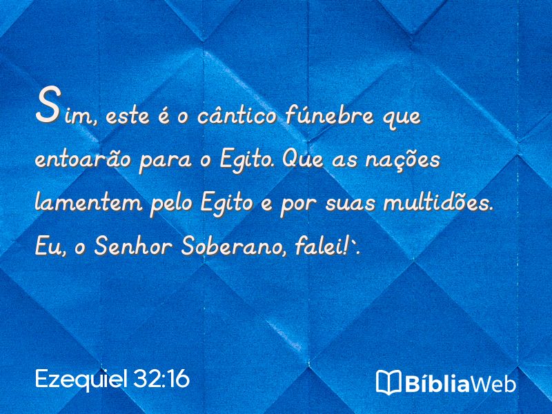 Ezequiel 32:16 em imagem para compartilhar