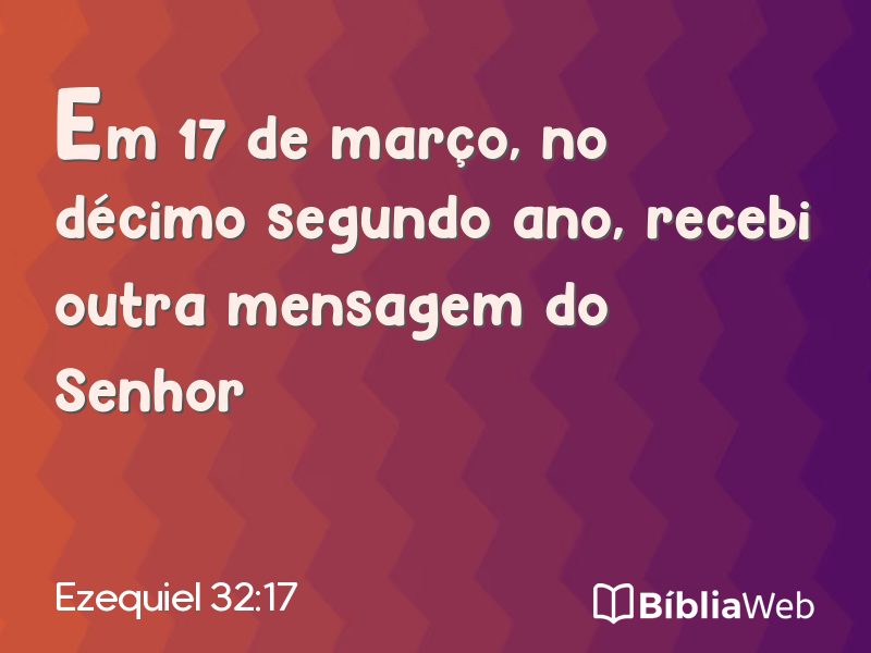 Ezequiel 32:17 em imagem para compartilhar