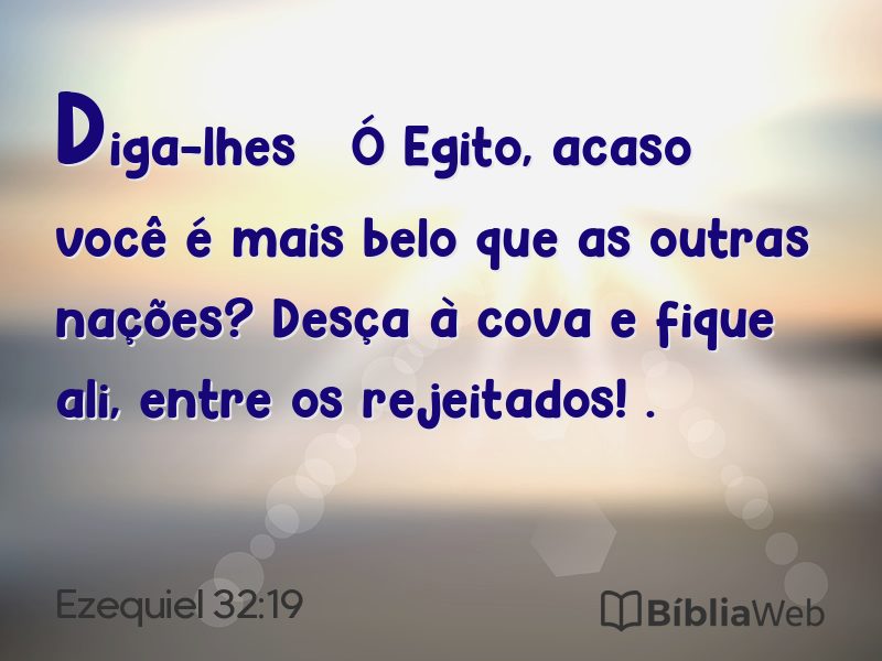 Ezequiel 32:19 em imagem para compartilhar