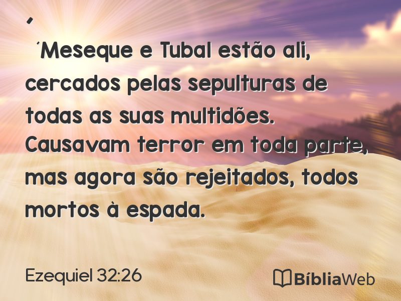 Ezequiel 32:26 em imagem para compartilhar