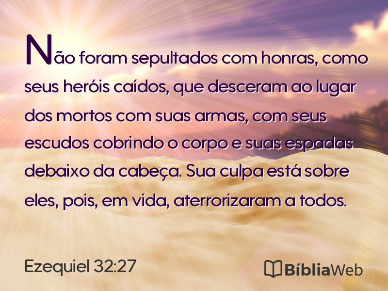 Ezequiel 32:27 em imagem para compartilhar