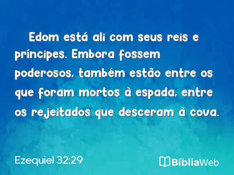 Ezequiel 32:29 em imagem para compartilhar