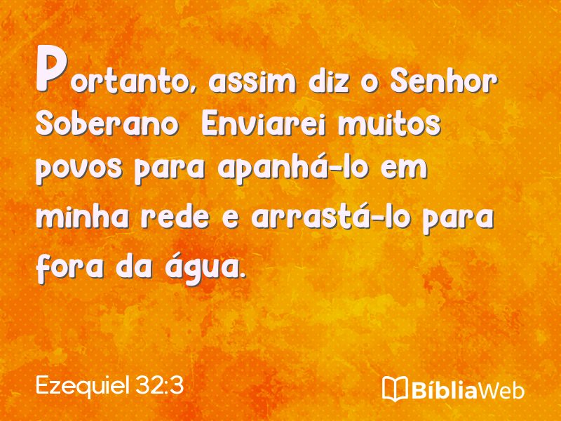 Ezequiel 32:3 em imagem para compartilhar