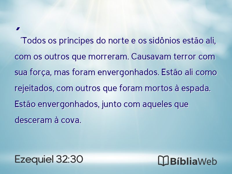 Ezequiel 32:30 em imagem para compartilhar