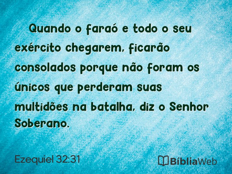 Ezequiel 32:31 em imagem para compartilhar