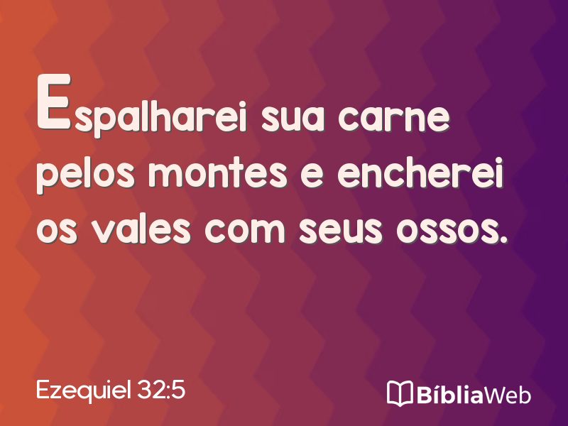 Ezequiel 32:5 em imagem para compartilhar