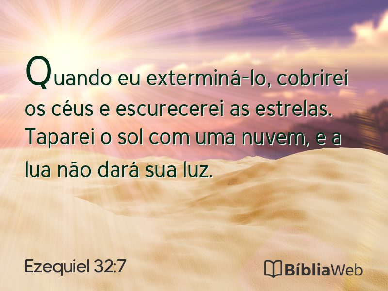 Ezequiel 32:7 em imagem para compartilhar