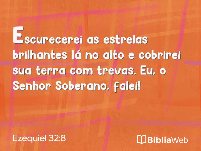 Ezequiel 32:8 em imagem para compartilhar