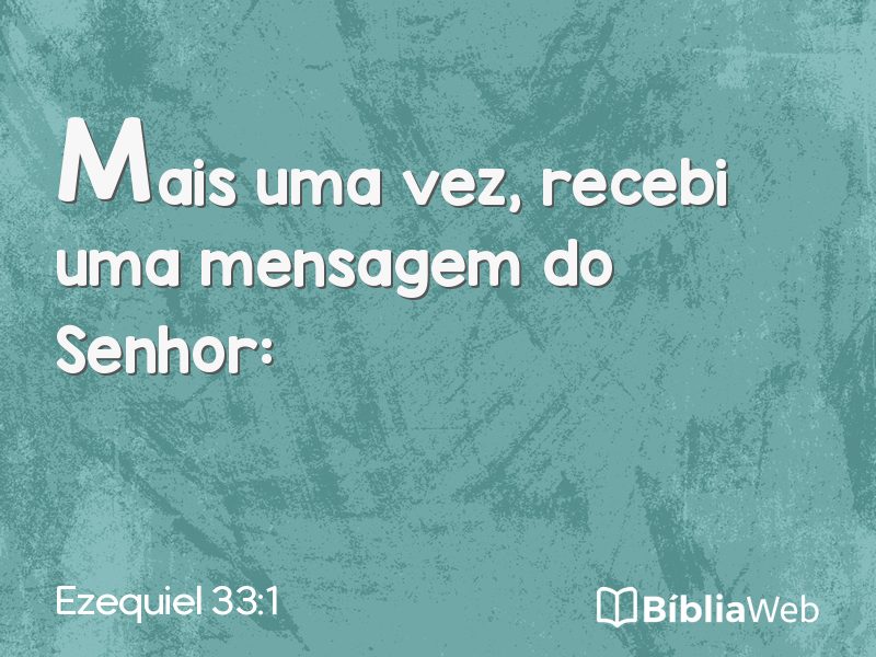 Ezequiel 33:1 em imagem para compartilhar