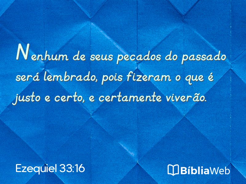 Ezequiel 33:16 em imagem para compartilhar