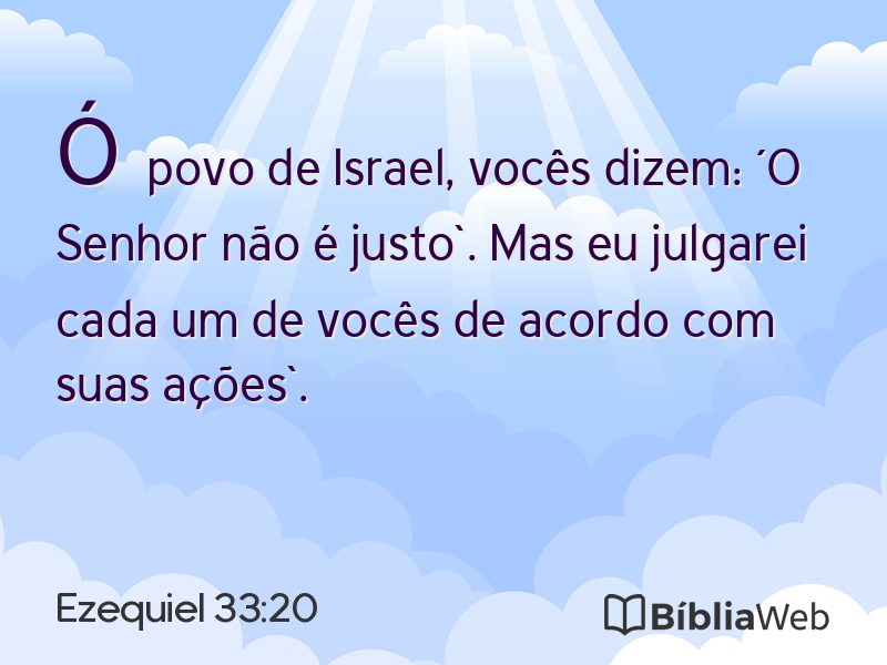 Ezequiel 33:20 em imagem para compartilhar
