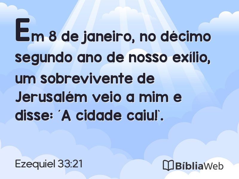 Ezequiel 33:21 em imagem para compartilhar