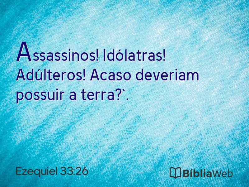 Ezequiel 33:26 em imagem para compartilhar