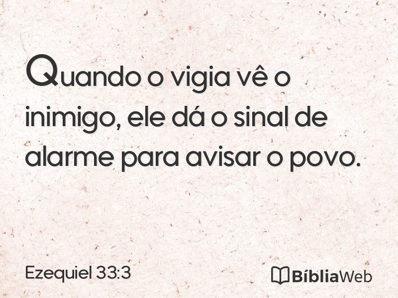 Ezequiel 33:3 em imagem para compartilhar