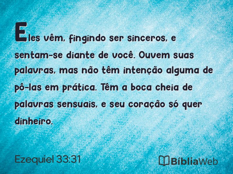 Ezequiel 33:31 em imagem para compartilhar