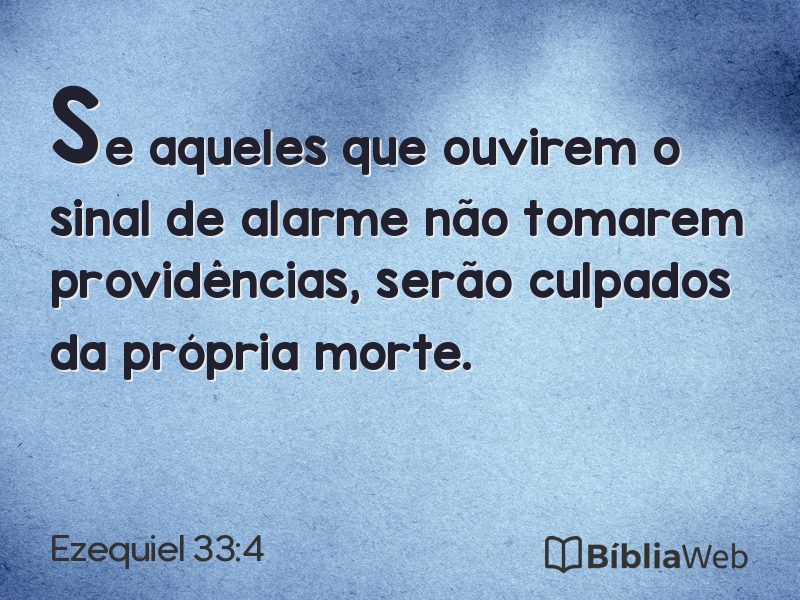 Ezequiel 33:4 em imagem para compartilhar