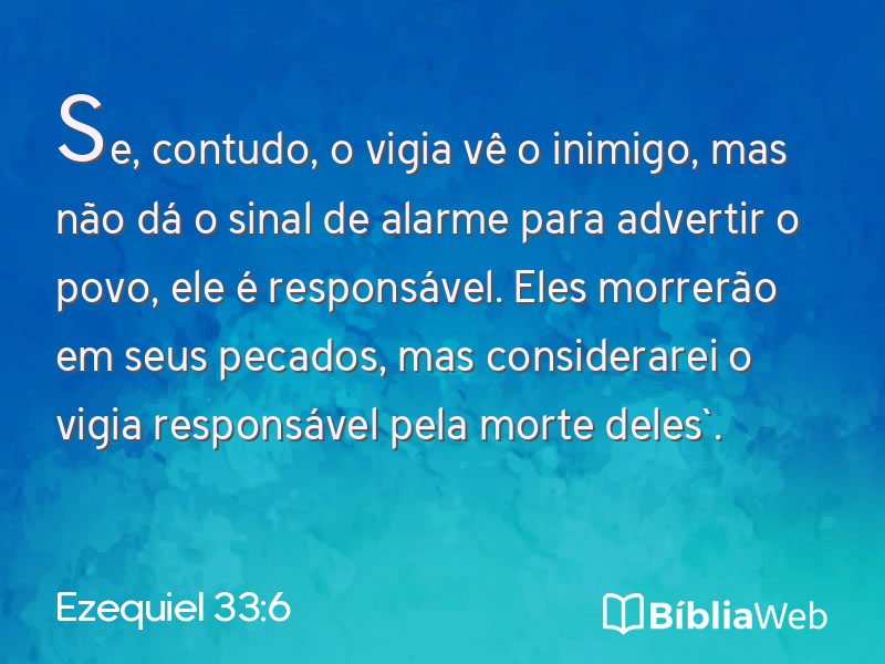 Ezequiel 33:6 em imagem para compartilhar