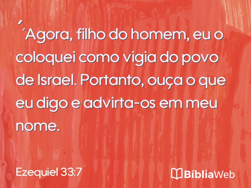 Ezequiel 33:7 em imagem para compartilhar