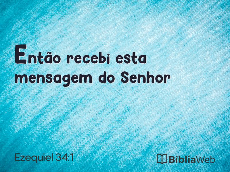 Ezequiel 34:1 em imagem para compartilhar