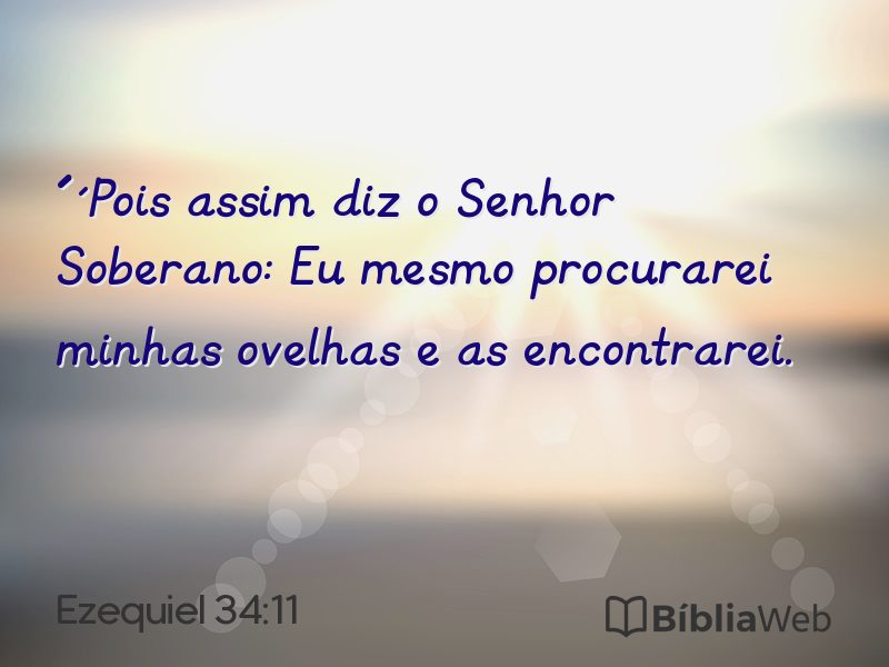 Ezequiel 34:11 em imagem para compartilhar