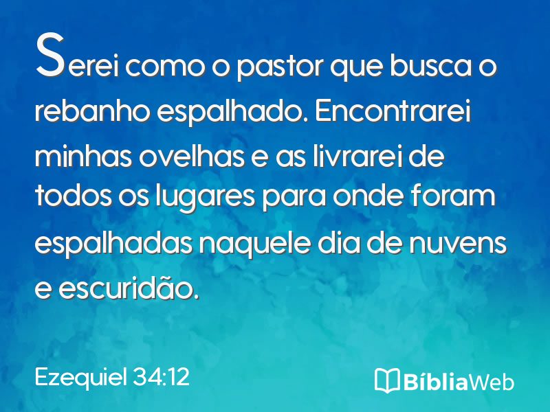 Ezequiel 34:12 em imagem para compartilhar