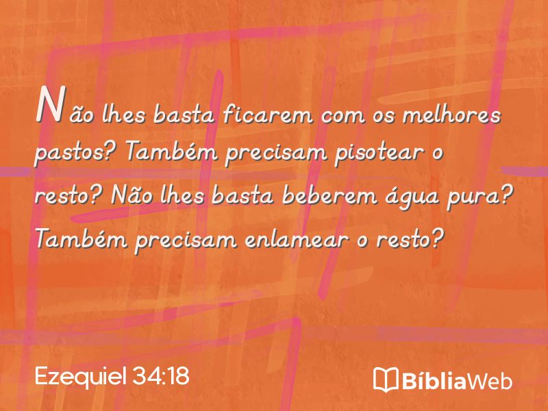 Ezequiel 34:18 em imagem para compartilhar