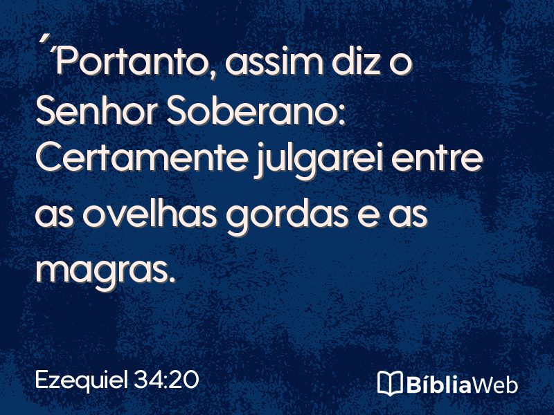 Ezequiel 34:20 em imagem para compartilhar