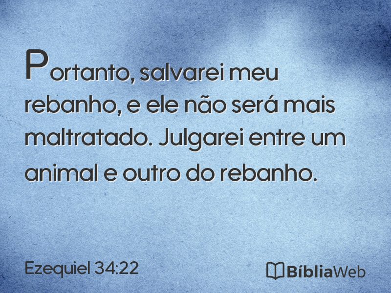 Ezequiel 34:22 em imagem para compartilhar