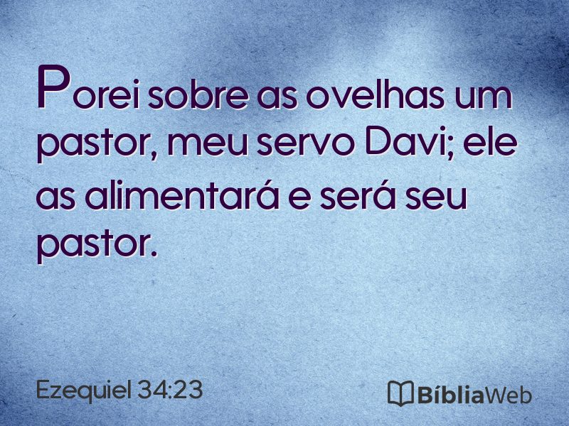 Ezequiel 34:23 em imagem para compartilhar