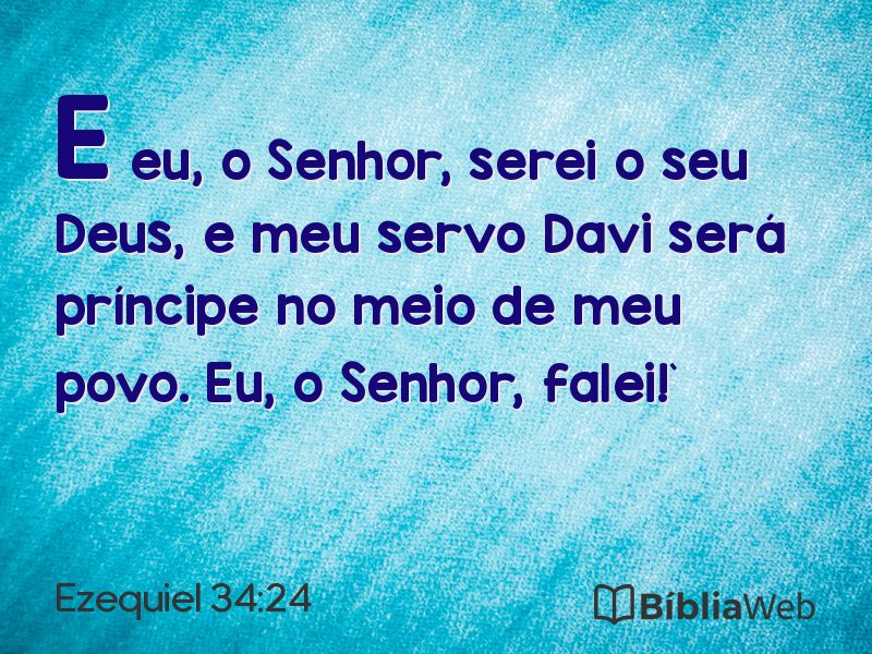 Ezequiel 34:24 em imagem para compartilhar