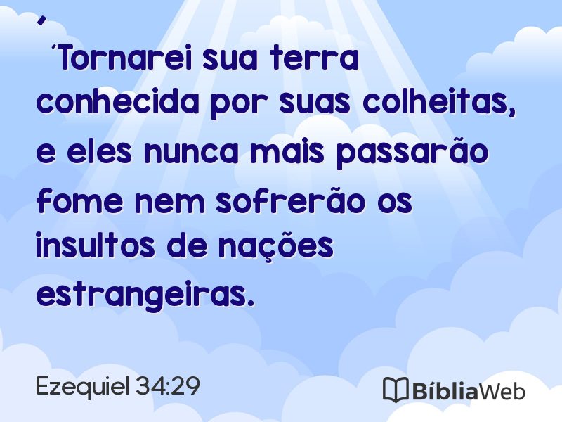 Ezequiel 34:29 em imagem para compartilhar
